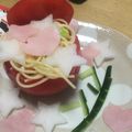 morio28's cooksnap of when they made ☆七夕に…丸ごとトマトサラスパサラダ☆.