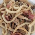 マシュマロ0918's cooksnap of when they made ベーコンとしめじの焼きうどん.