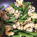 ♪kanapon♪'s cooksnap of when they made いんげんと卵の胡麻和え.