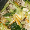 のみしょー's cooksnap of when they made ☆小松菜と豚肉としめじの煮浸し☆.