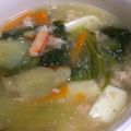 riohei's cooksnap of when they made チンゲン菜と豆腐の蟹あんかけ.