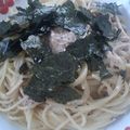 love_globo's cooksnap of when they made さっぱり食べたい梅とツナのマヨスパゲティ.