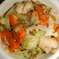 もりのりころ's cooksnap of when they made 鶏皮とキャベツのスタミナ炒め.