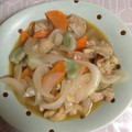 クックANLLO1☆'s cooksnap of when they made 鶏ムネ肉とそら豆の塩炒め.