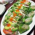 浜しょー's cooksnap of when they made 七夕に☆晴れるといいな☆レインボーロール.