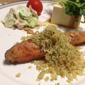nyancou's cooksnap of when they made 香草パン粉かけ♪鮭のムニエル.