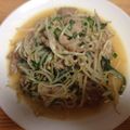 ゆずソラこ's cooksnap of when they made ☆簡単一品！塩麹de豚バラニラもやし☆.