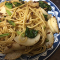 nothree's cooksnap of when they made 蕪と蕪の葉とピーマンの梅肉和風パスタ.