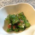 8686mama's cooksnap of when they made おくらとたたき梅の小鉢。.
