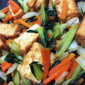 クックWXCWMA☆'s cooksnap of when they made 厚揚げ青梗菜のガリ・オイマヨ炒め.
