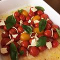 akouya's cooksnap of when they made チェリートマトとゴートチーズのサラダ.