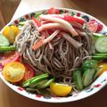 しみぴ's cooksnap of when they made 【ダイエット】簡単サラダ蕎麦レモン風味♪.