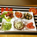 komutatata's cooksnap of when they made トマトとしそのドレシング.
