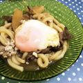 ＊marble＊'s cooksnap of when they made すき焼き鍋焼きうどん.