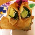 料理わ苦手's cooksnap of when they made とろ～り☆ズッキーニとチーズの春巻き.