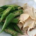 うさぎｍａｎｉａ's cooksnap of when they made 【簡単】オクラと湯葉のおひたし.