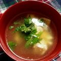 ＊＊ゆりん＊＊'s cooksnap of when they made 大葉香る♪ゆで鶏とくずし豆腐の和風スープ.