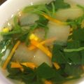 liarra's cooksnap of when they made ほうれん草のスープ　給食.