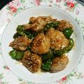 もぐ・ω・くま's cooksnap of when they made ＊鶏もも肉とピーマンのさっぱり炒め＊.