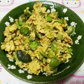 kiyotty♪'s cooksnap of when they made そら豆と桜えびの卵とじ.