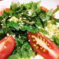 プチうさ's cooksnap of when they made ノンオイル青じそドレッシング〜サラダ♡.