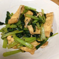 あゆみ1207's cooksnap of when they made ☆小松菜と油揚げの炒めもの.