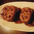 STfam's cooksnap of when they made お弁当にも！テリヤキれんこんハンバーグ.