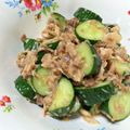 こはる・▽・'s cooksnap of when they made きゅうりのツナ梅ぽん酢和え。.