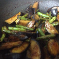 kashiwam's cooksnap of when they made 茄子といんげんの味噌炒め.