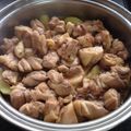 Blue。mom's cooksnap of when they made 照り照りジャガ鶏.
