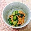 joy09's cooksnap of when they made きゅうり納豆.