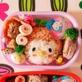 3人のママ★'s cooksnap of when they made ✿キャラ弁いちごキティちゃん✿.