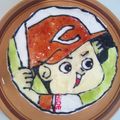 カープ妻's cooksnap of when they made 祝☆優勝！キャラケーキ☆カープ坊や！！.