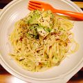 クックQ1R5HA☆'s cooksnap of when they made 丸ごとアボカドとベーコンのクリームパスタ.