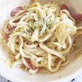 atsuka's cooksnap of when they made 節約♡カルボナーラ風うどん.