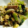 スミレスマイル's cooksnap of when they made 小松菜とベーコンの玉子炒め.