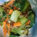 ★くまた★☆'s cooksnap of when they made 噛むほど美味しい中華丼♡ちんげん菜人参.