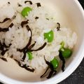 そらゆいのママ's cooksnap of when they made 枝豆と塩コンブのごはん.