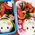 華奈ちゃん＊'s cooksnap of when they made カエル帽子のキティちゃん♪キャラ弁.