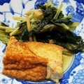 tama2012's cooksnap of when they made 厚揚げと小松菜のじゅわっと煮.