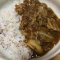 Lucy924's cooksnap of when they made ぱぱっとランチ(≧▽≦)キャベツカレー編.