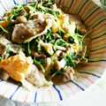 はるたんママ0727's cooksnap of when they made 豆苗、きのこ、たまごの炒めもの.