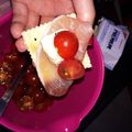 ☆ルシファー☆'s cooksnap of when they made 食パンでブルスケッタ☆あり合わせ具材で☆.