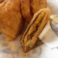 tmgefumi's cooksnap of when they made 半熟卵カレーパン♡食パン&春巻きの皮で！.