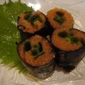 るちあママ's cooksnap of when they made 明太子とねぎの海苔巻き.