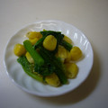 まほじょ's cooksnap of when they made ほうれん草とコーンの彩りバター炒め.