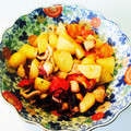 けんけんちん's cooksnap of when they made 炒め玉ねぎとたこじゃが.