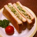 よよっち♪'s cooksnap of when they made きゅうりの粒マスタードサンド.