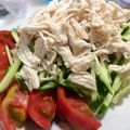 ちびっこゆいまま's cooksnap of when they made トマトとキューリでバンバンジー風サラダ.