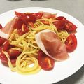 yama-yama's cooksnap of when they made 生ハムの冷製パスタ.